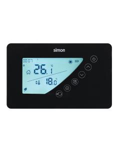 Termostato digital con programación semanal negro 8412852983868 03027 SIMON 2
