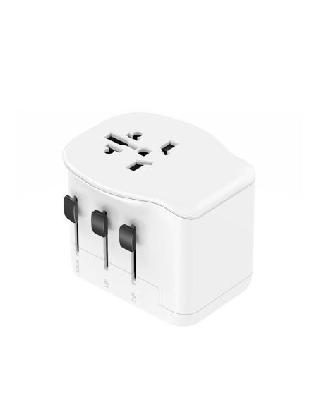 Adaptador viaje universal + 3 usb (1a+2c) 65 w 8412852982045 40092 SIMON
