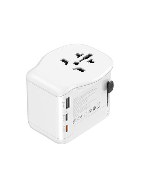 Adaptador viaje universal + 3 usb (1a+2c) 65 w 8412852982045 40092 SIMON