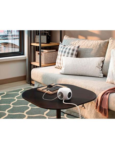 Base múltiple combiball con 3 tomas schuko 16 a + 1 usb a + 2 usb c, 30 w, blanca 8412852983554 41038 SIMON