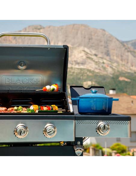 Barbacoa de gas bxog12950e con 4 quemadores 126 x 58 x 118,5 cm 8432406330023 74483 BLACK+DECKER