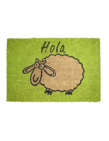 Felpudo de coco pintado diseño oveja, 60 x 40 cm 4002629070415 68697 TARRES