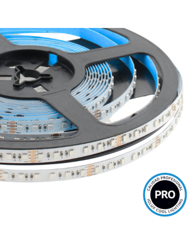 Rollo 5mts TIRA LED 24V 12W 120 LEDS/M SMD2835 IP20 RGB