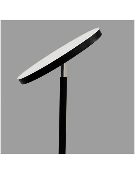 Lámpara de pie led dencel, 24 w, 3cct, dim, 2200 lm, negra, ø25 x 175 cm 8435775602814 30218 CRISTALRECORD
