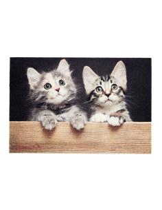 Felpudo de interior, deco print, 100% poliamida, 40 x 60cm, diseño gatos 4002629258288 68702 TARRES