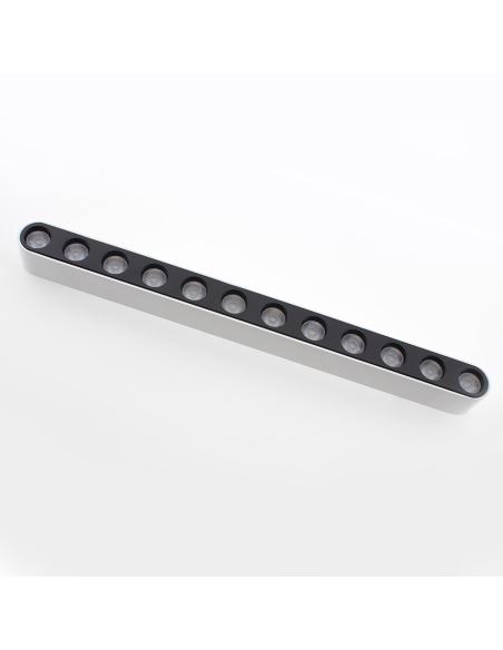 Foco carril SNOW SLIM 252mm 48V, 12W, 24º, UGR16, blanco