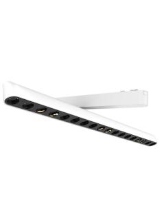 Foco carril SNOW SLIM 378mm Basculante 48V, 18W, 24º, blanco 2