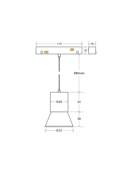 MAGNETIC Spot TET CREE, 6W