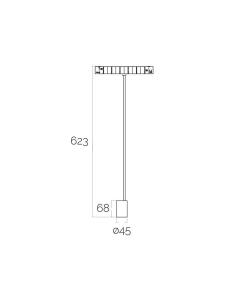 SPOT Pendant FLEX 48V, 5W, 24º, 620mm 2