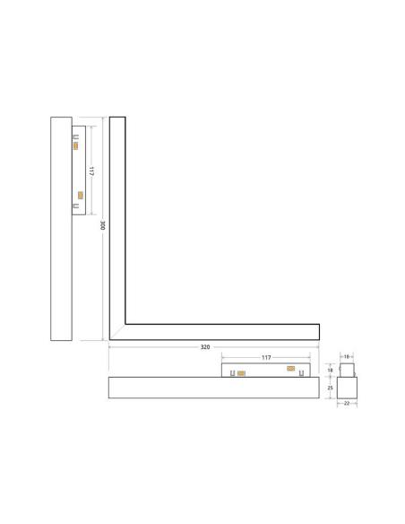 MAGNETIC Linear 300+320mm, 24W