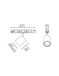 SPOT FLEX 48V, 15W, 30º, UGR-12 2