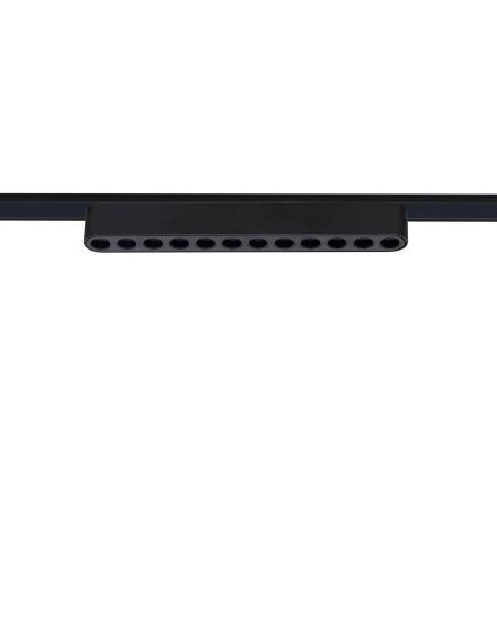 Foco carril SNOW SLIM 252mm 48V, 12W, 24º, UGR16, negro