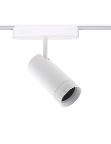 Foco carril SPOT SLIM 48V, 12W, 10-55º ajustable, blanco