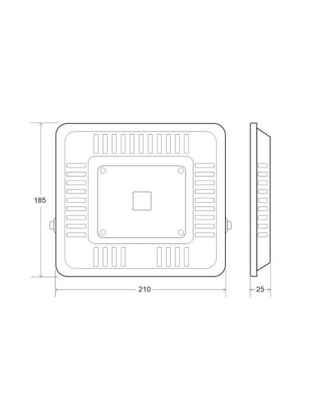 Proyector para crecimiento de plantas 50W Full Spectrum