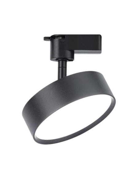 Foco LED KAST carril monofásico, 24W, negro