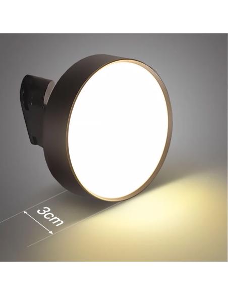 Foco LED KAST carril monofásico, 24W, negro