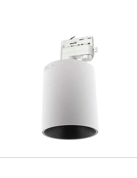 Foco carril blanco PROLUX Rail Housing Round Ø110