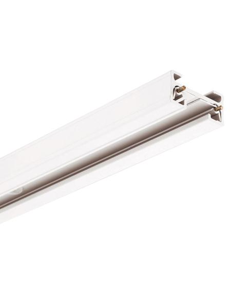 Carril monofásico con conector, 1 metro, blanco, cuadrado