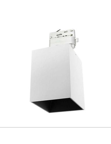 Foco de carril blanco PROLUX Rail Housing Square 110