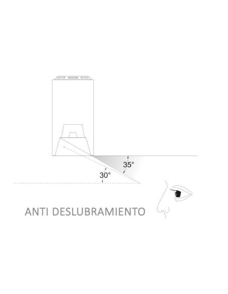 Foco de carril blanco PROLUX Rail Housing Square 110