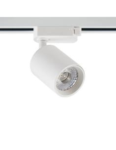 Foco carril Trifásico PIKE RAIL LED blanco 10W, 5-CCT, Triac regulable