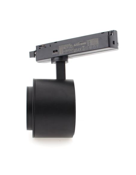 Foco carril Monofásico ROMA, 40W-34W, negro, regulable 24º-60º, UGR13, CCT