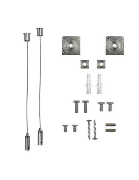Set de 2 cables de suspensión 2m para perfiles y carriles