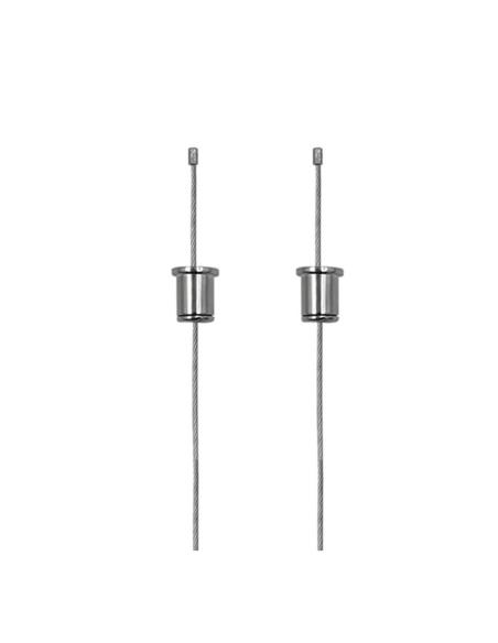 Set de 2 cables de suspensión 2m para perfiles y carriles