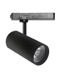 Foco carril Monofásico SAMOS, 40W-34W, negro, 24º-60º, UGR13, CCT
