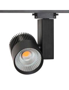 Foco carril Monofásico CRONOLUX Chip CREE led,, negro, 35W
