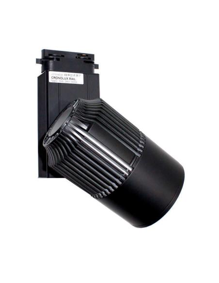 Foco carril Monofásico CRONOLUX Chip CREE led,, negro, 35W