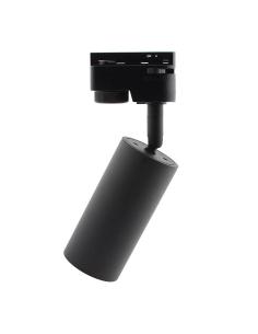 Foco carril Monofásico mini CRONOLUX RAIL LED negro 9W 2