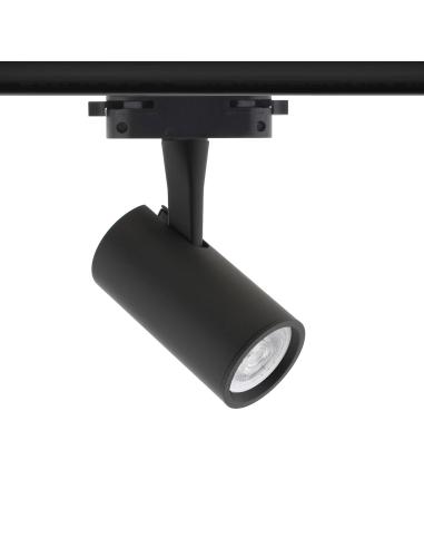Foco LED RAIL KAT, 7W, negro, monofásico