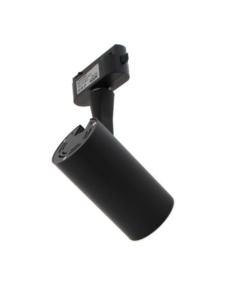 Foco LED RAIL KAT, 7W, negro, monofásico