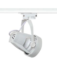 Foco LED RAIL DOKOS Housing E27 blanco carril Trifásico 2