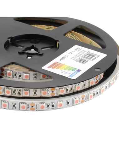 Tira LED SMD5050, DC12V, 5m (60 Led/m), ROSA - IP20