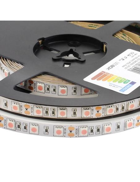 Tira LED SMD5050, DC12V, 5m (60 Led/m), ROSA - IP20