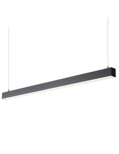 Lámpara colgante SERK LUMILED, 40W, 120cm, superficie/suspendido, negro