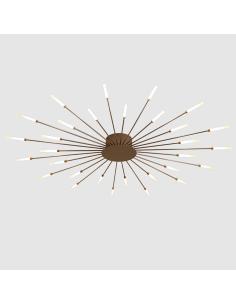 Lámpara Fireworks Led, 30W+8W, Ø128cm, CCT, gold + mando 2