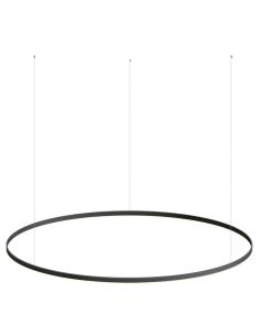 Luminaria colgante RING 95W, Ø1500mm, negro