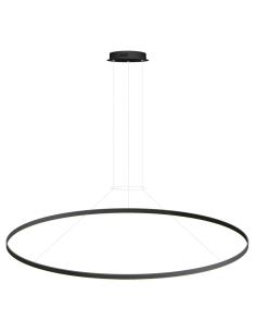 Luminaria colgante RING 95W, Ø1500mm, negro 2