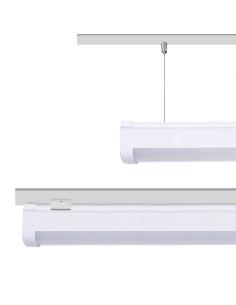 LED lineal, suspendido o superficie, 18W, RGB+CCT, RF, Alexa, SINC. 1m