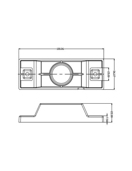 Set Skyline H Linear Wall, blanco