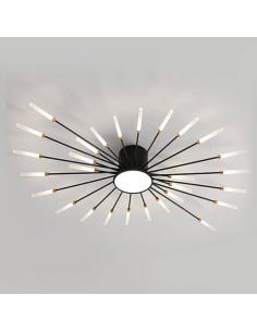 Lámpara Fireworks Led, 28W+4W, Ø105cm, CCT, antracita + mando