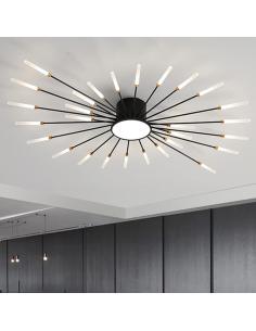 Lámpara Fireworks Led, 28W+4W, Ø105cm, CCT, antracita + mando 2