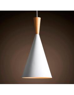 Lámpara colgante VITE Blanco, E27 2