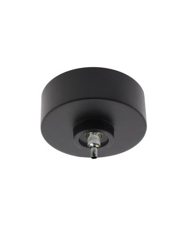 Florón redondo negro, Ø75mm, Ø3mm