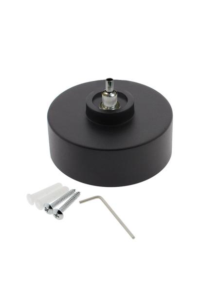 Florón redondo negro, Ø75mm, Ø3mm