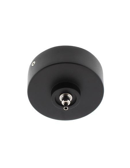 Florón redondo negro, Ø75mm, Ø3mm