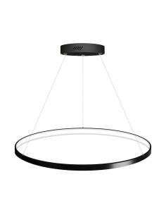 Luminaria colgante ELIX, 36W, negro, Ø57cm